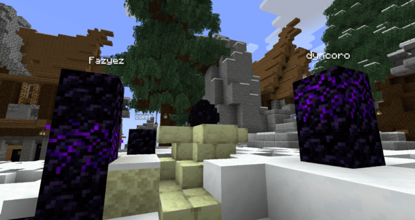Памятник убийцам первого дракона на /warp oldspawn